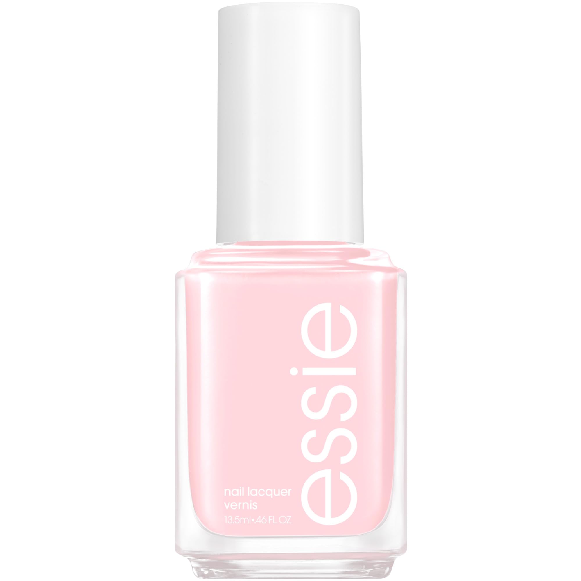 essie esmalte Fiji rosa pastel con brillo duradero para uñas