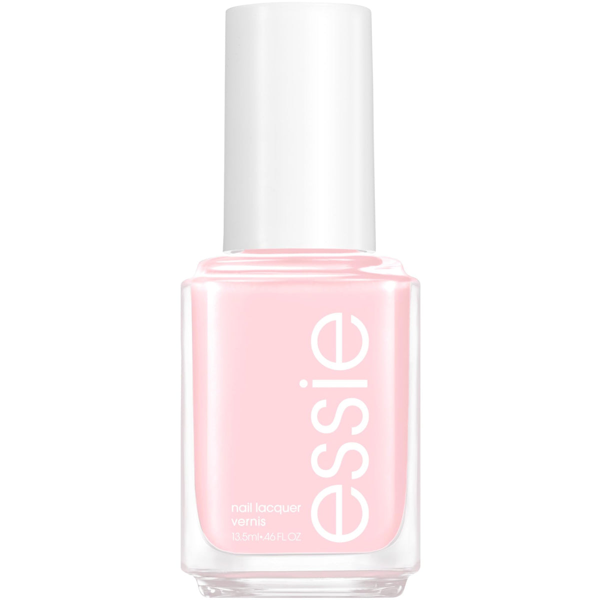 essie esmalte Fiji rosa pastel con brillo duradero para uñas