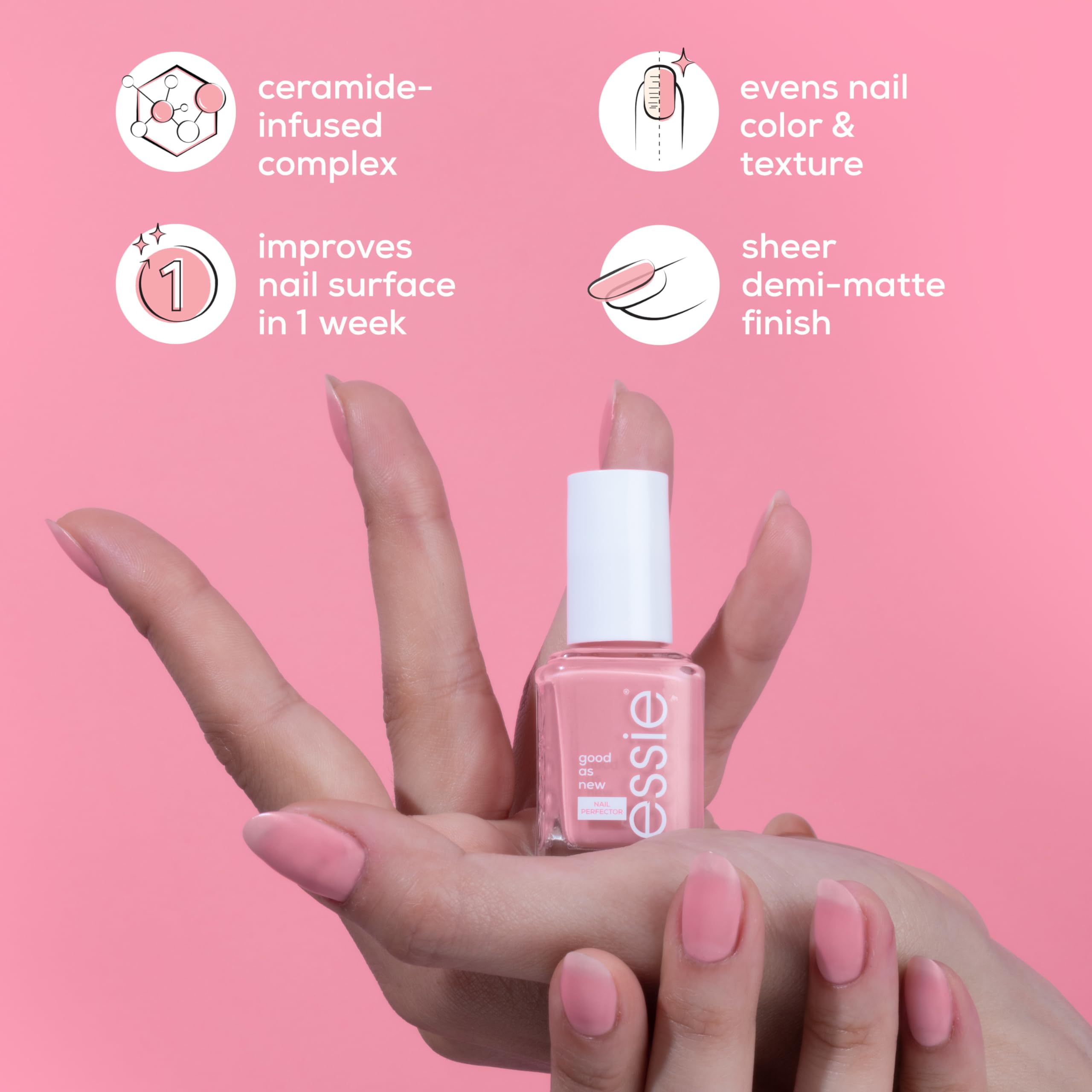 Experiencia de salón en casa con essie, acabado pulido y profesional.