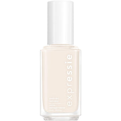 Frasco Essie Expressie Daily Grind en tono crema, para uñas con acabado suave.