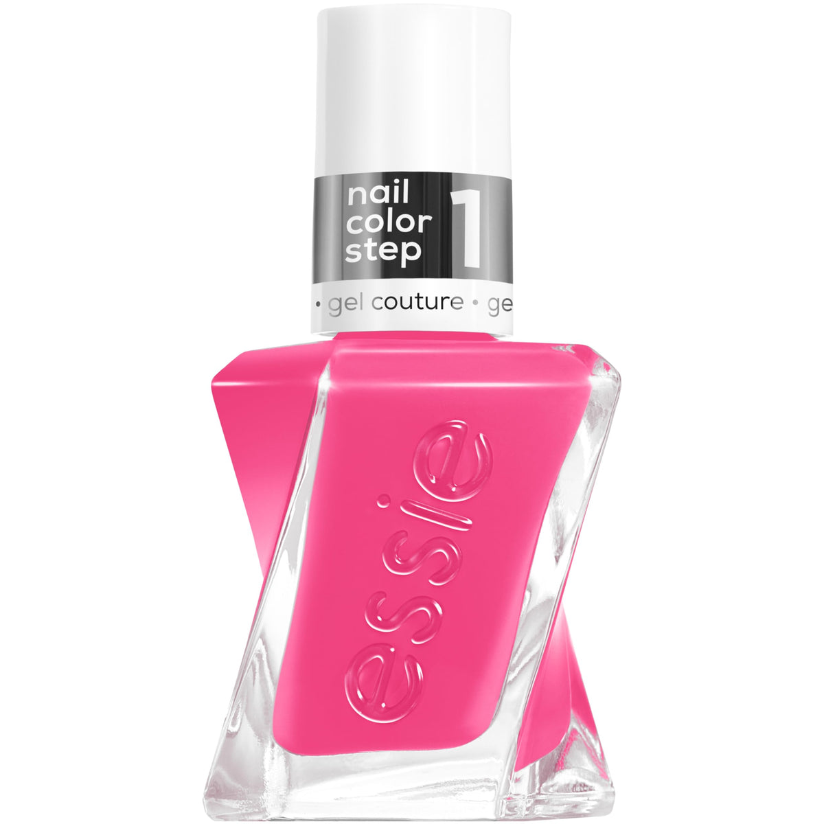 Botella de essie gel couture Be Dazzled, color rosa duradero y brillante