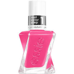 Botella de essie gel couture Be Dazzled, color rosa duradero y brillante
