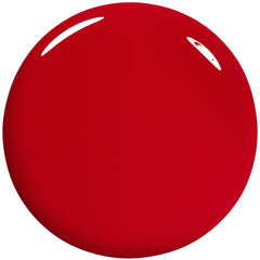 Close-up of the Gel Couture brush applying scarlet red for even coverage