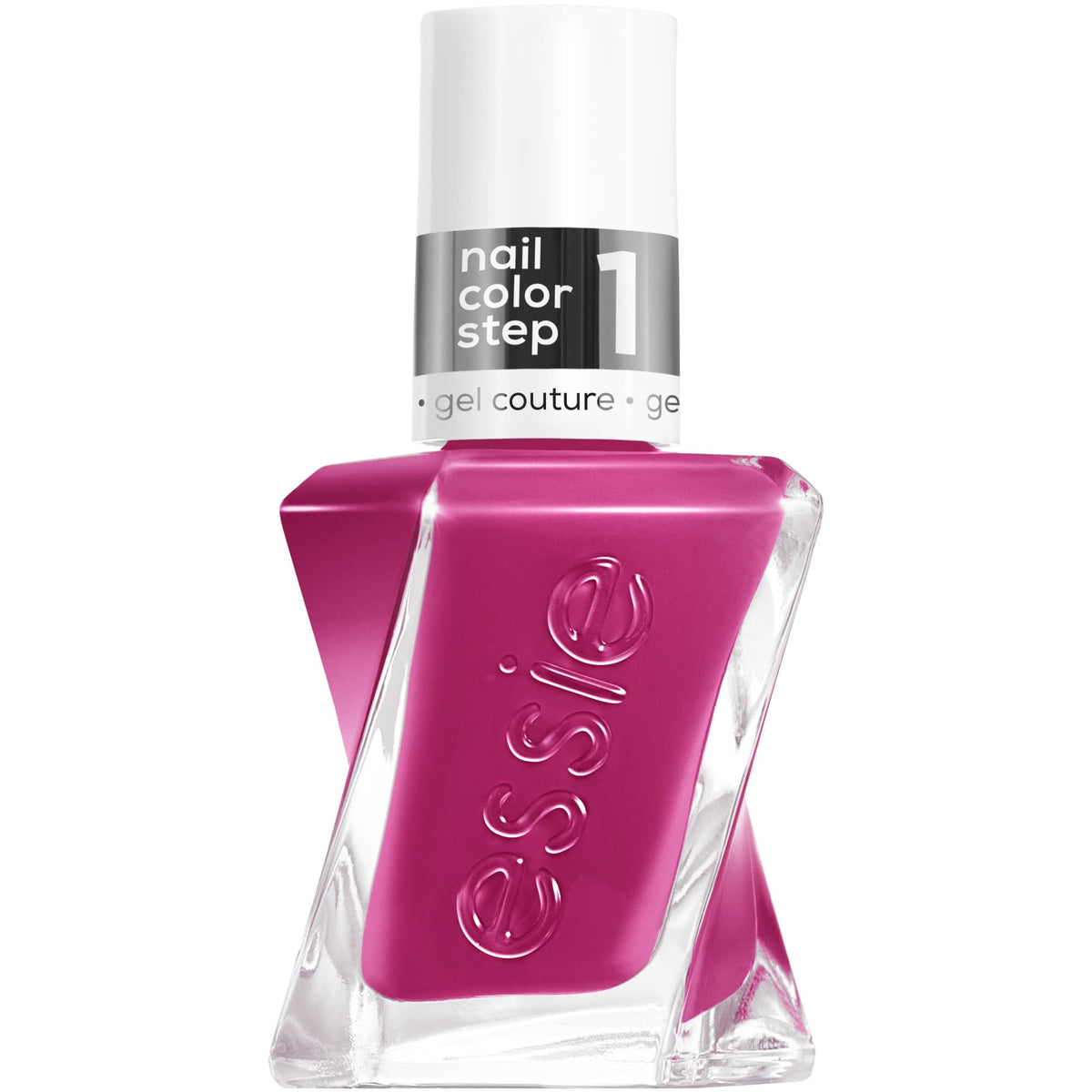 essie gel couture esmalte rosado con brillo tipo gel y duradero sin lámpara ultravioleta