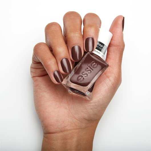 Essie Gel Couture, uso diario con brillo tipo gel sin lámpara UV.