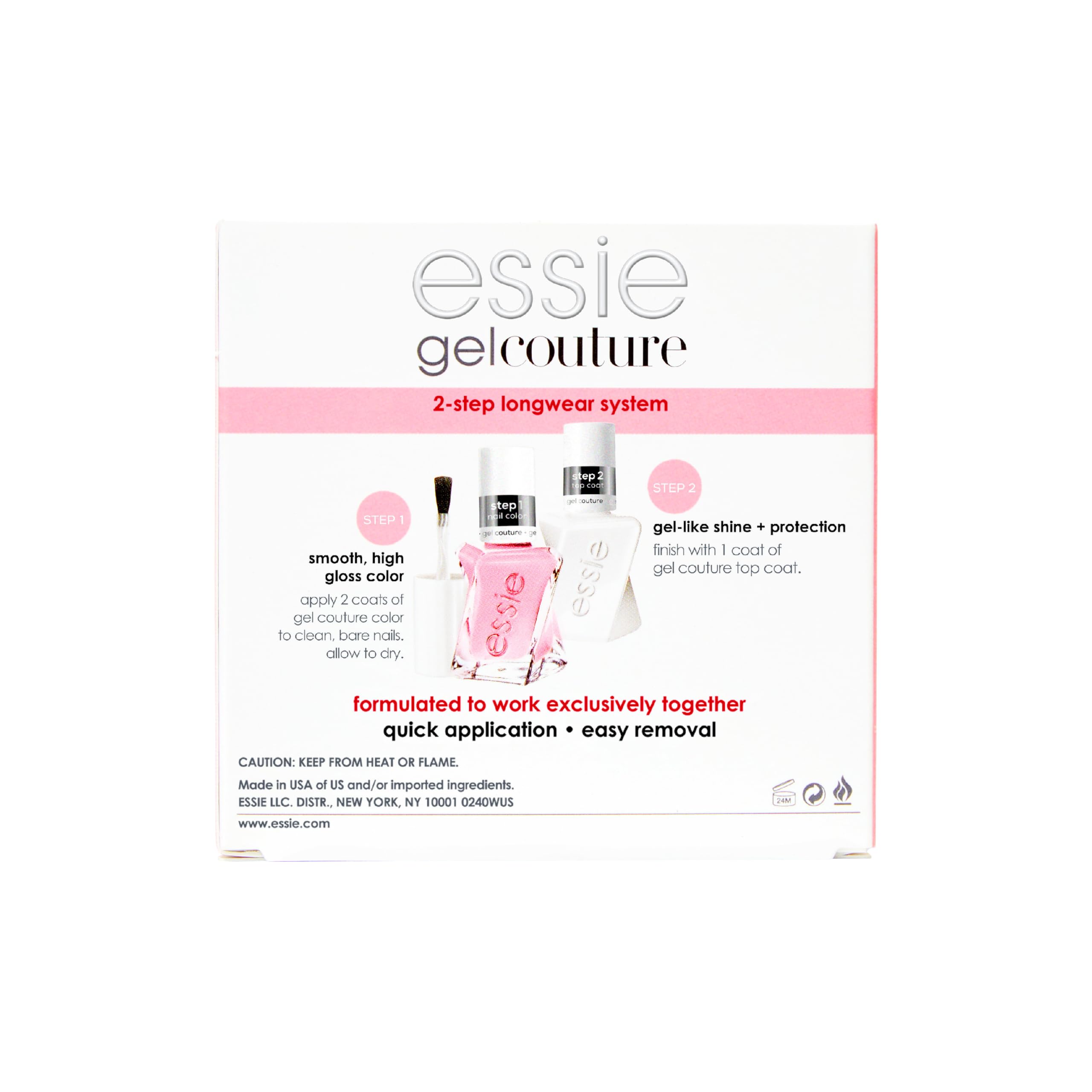essie gel couture sin lámpara UV: manicura sin equipo especial