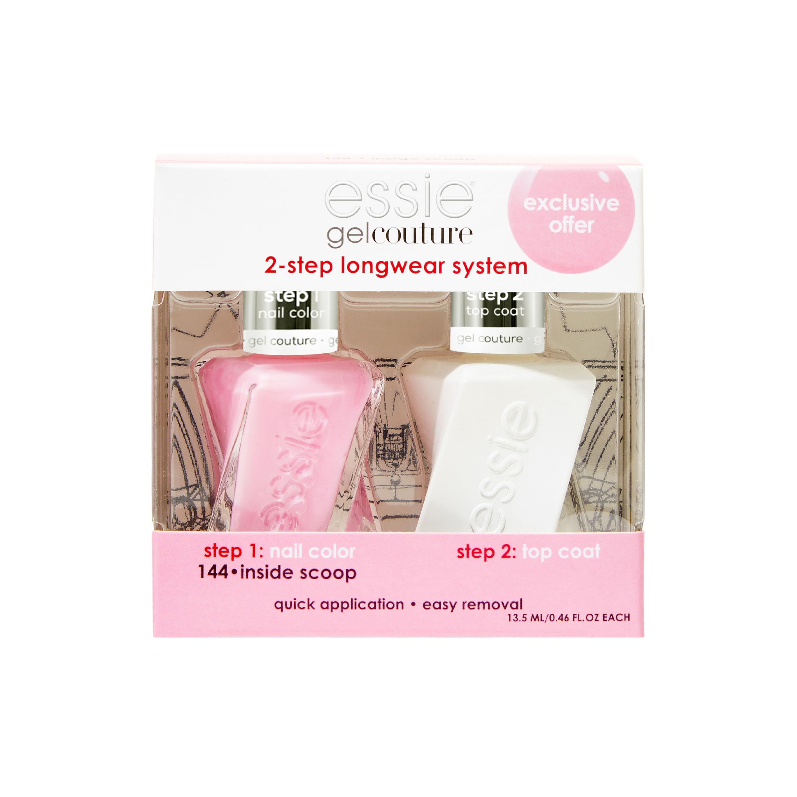 essie gel couture top coat: brillo duradero para un acabado gel