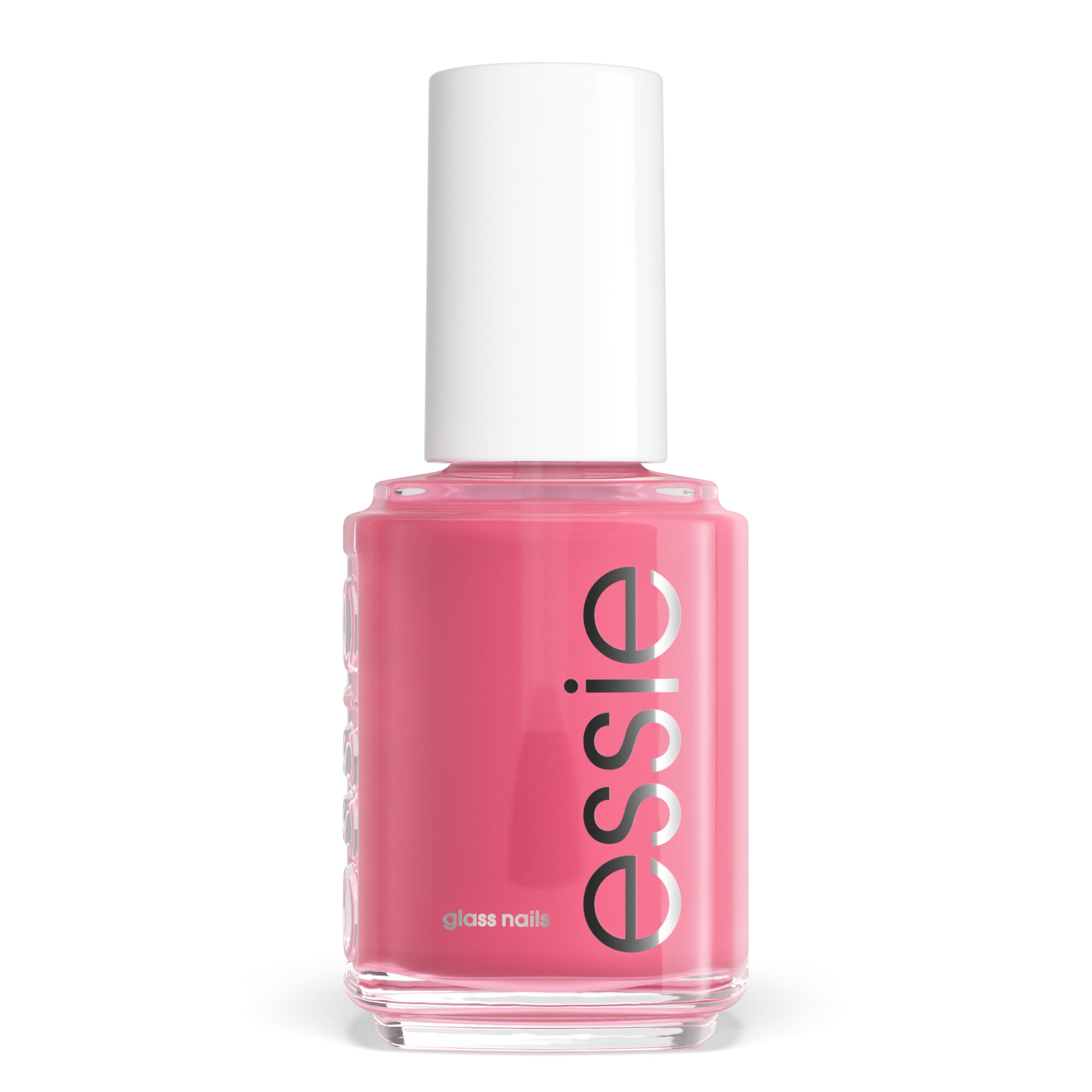 essie Glass Nails Cin Cin rosa translúcido para un acabado suave y brillante.