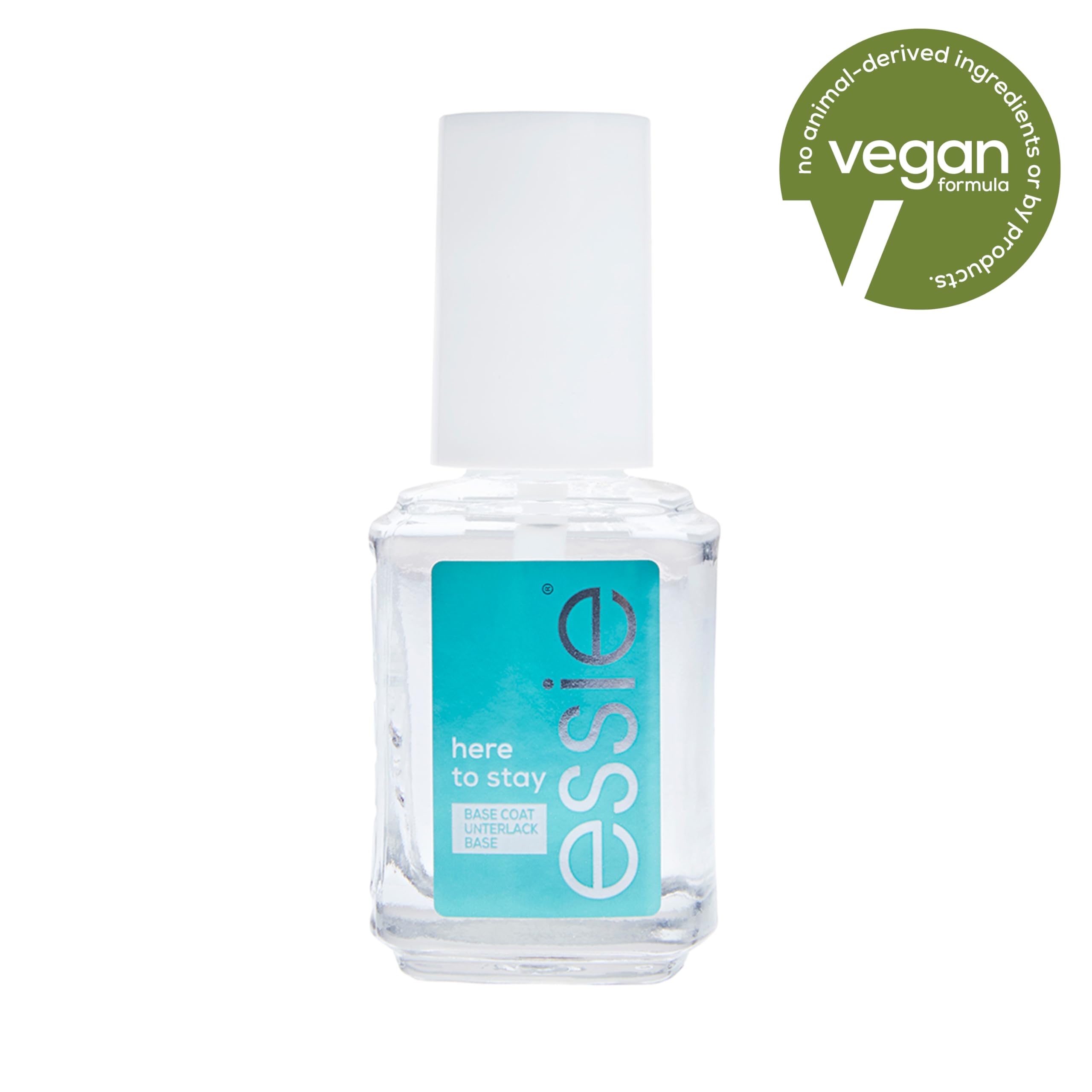 essie Here To Stay base coat application shows smooth layering for longer lasting color