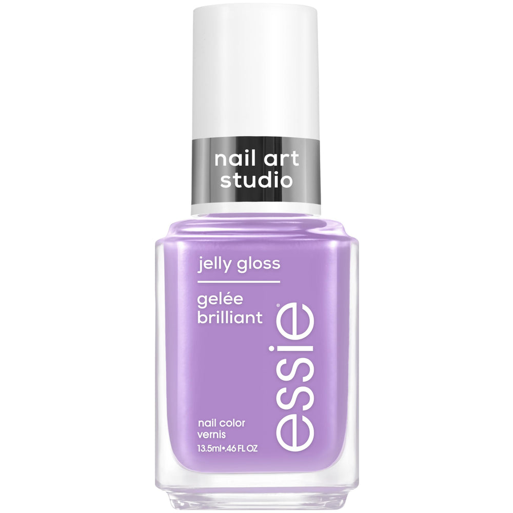 essie Jelly Gloss Orchid Jelly, aplicación suave para color translúcido y uniforme.