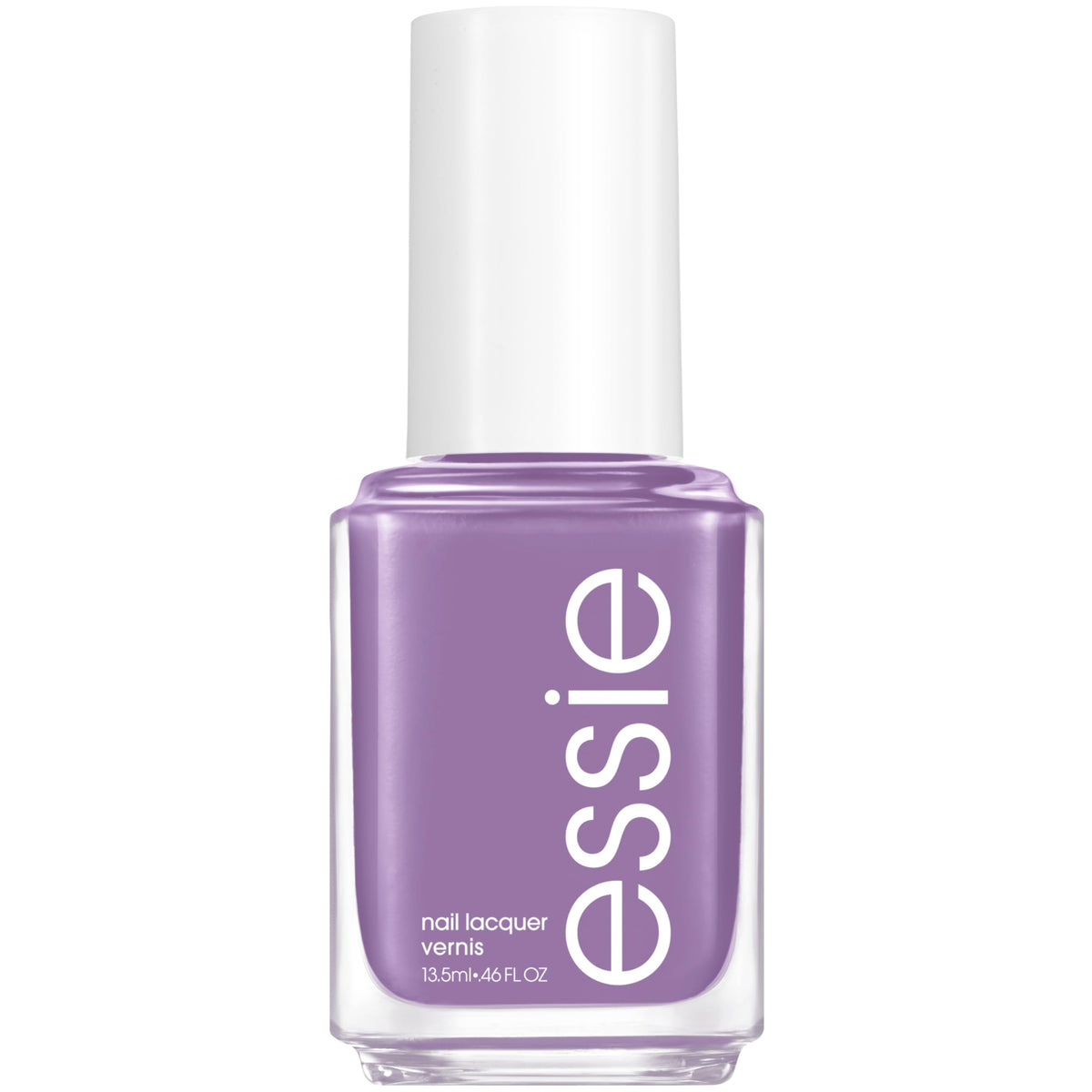 Just Chill de essie: esmalte morado brillante para uñas.