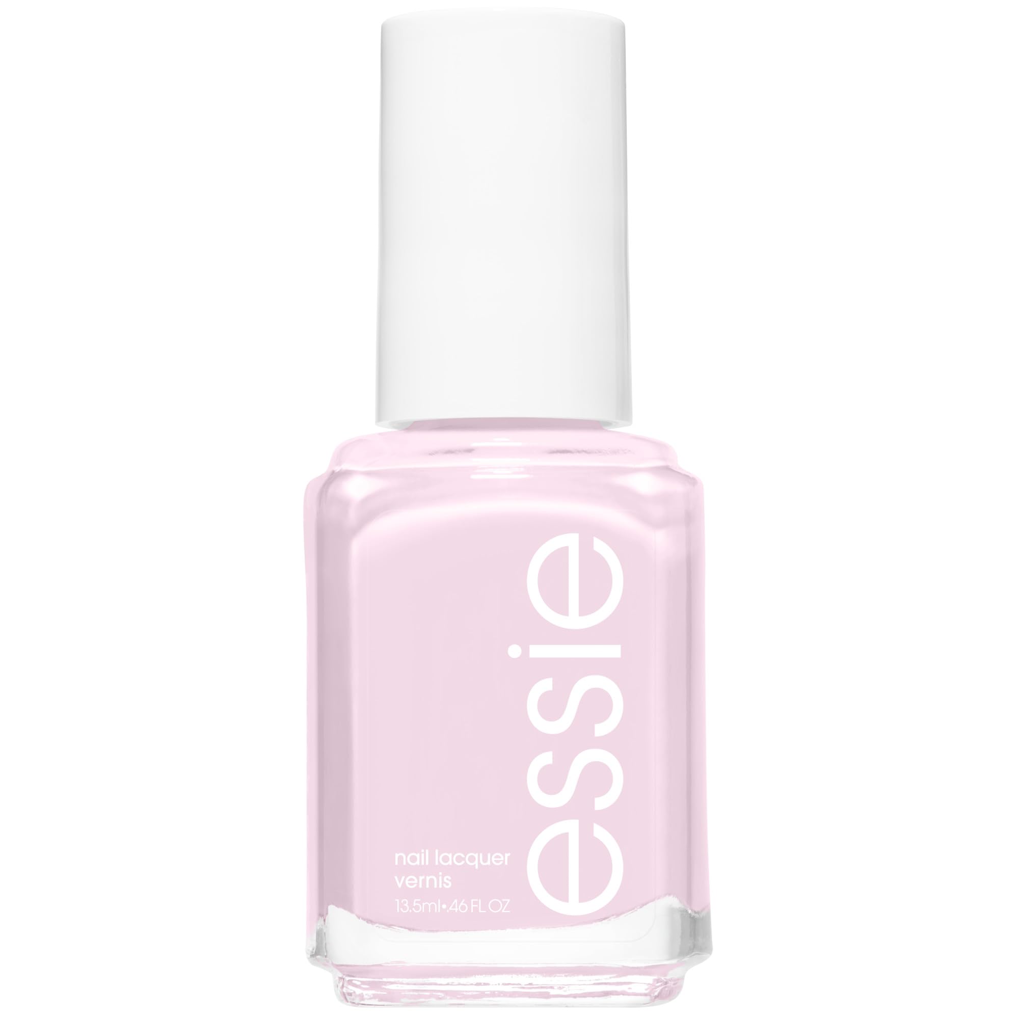 essie laca uñas rosado translúcido con brillo para un acabado natural