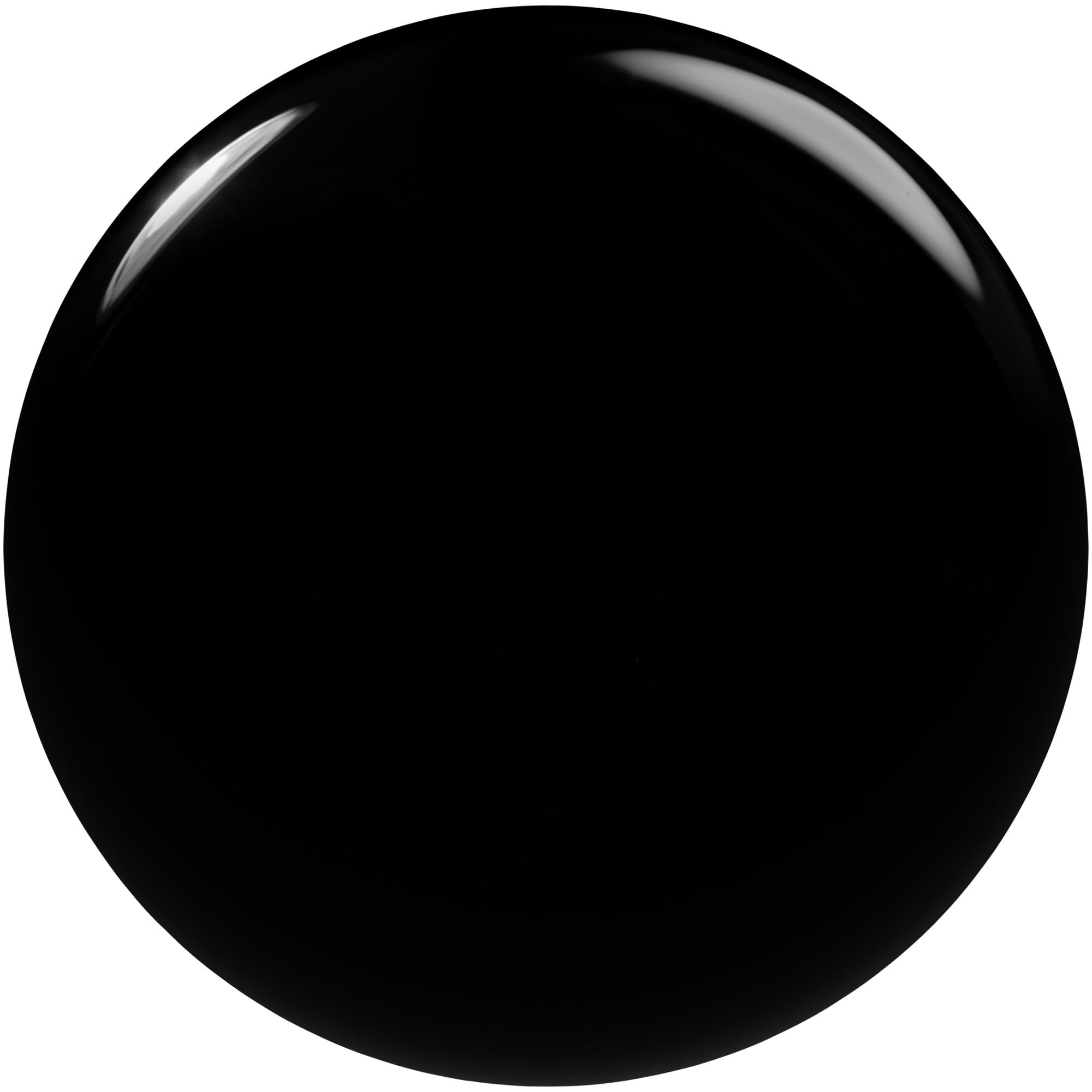 essie Licorice jet-black nail polish brush shown for smooth, even application