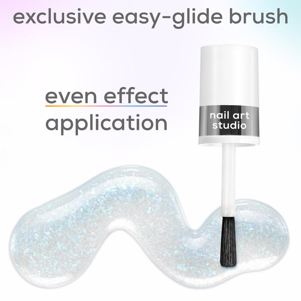 essie Mystic Marine shimmering pearls create refined pixelation and glow