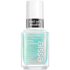 essie Mystic Marine turquoise pearl chrome finish adds dimension to at-home manicures