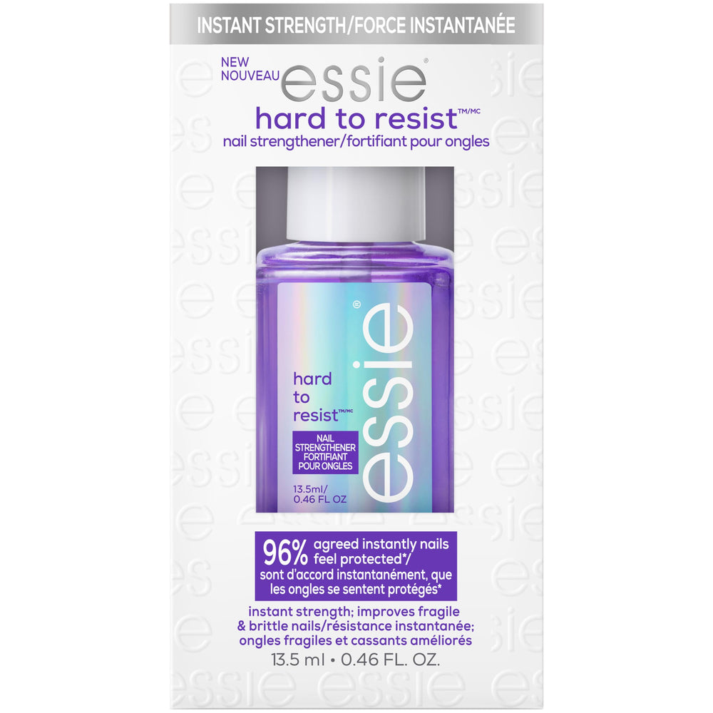 essie fortalecedor de uñas; bote visible para inicio rápido de fortalecimiento