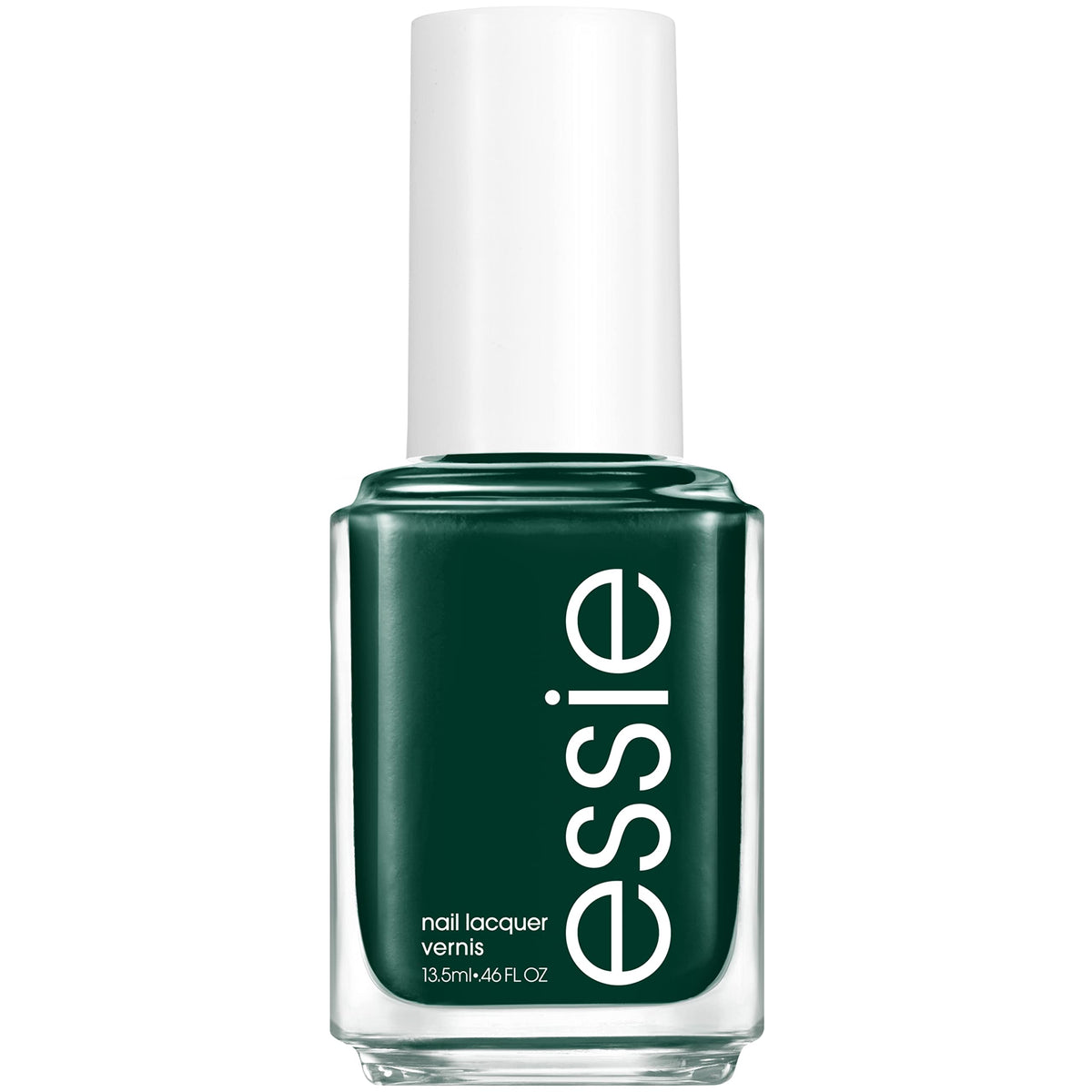 Esmalte Essie Off Tropic en botella para color verde intenso y elegante.