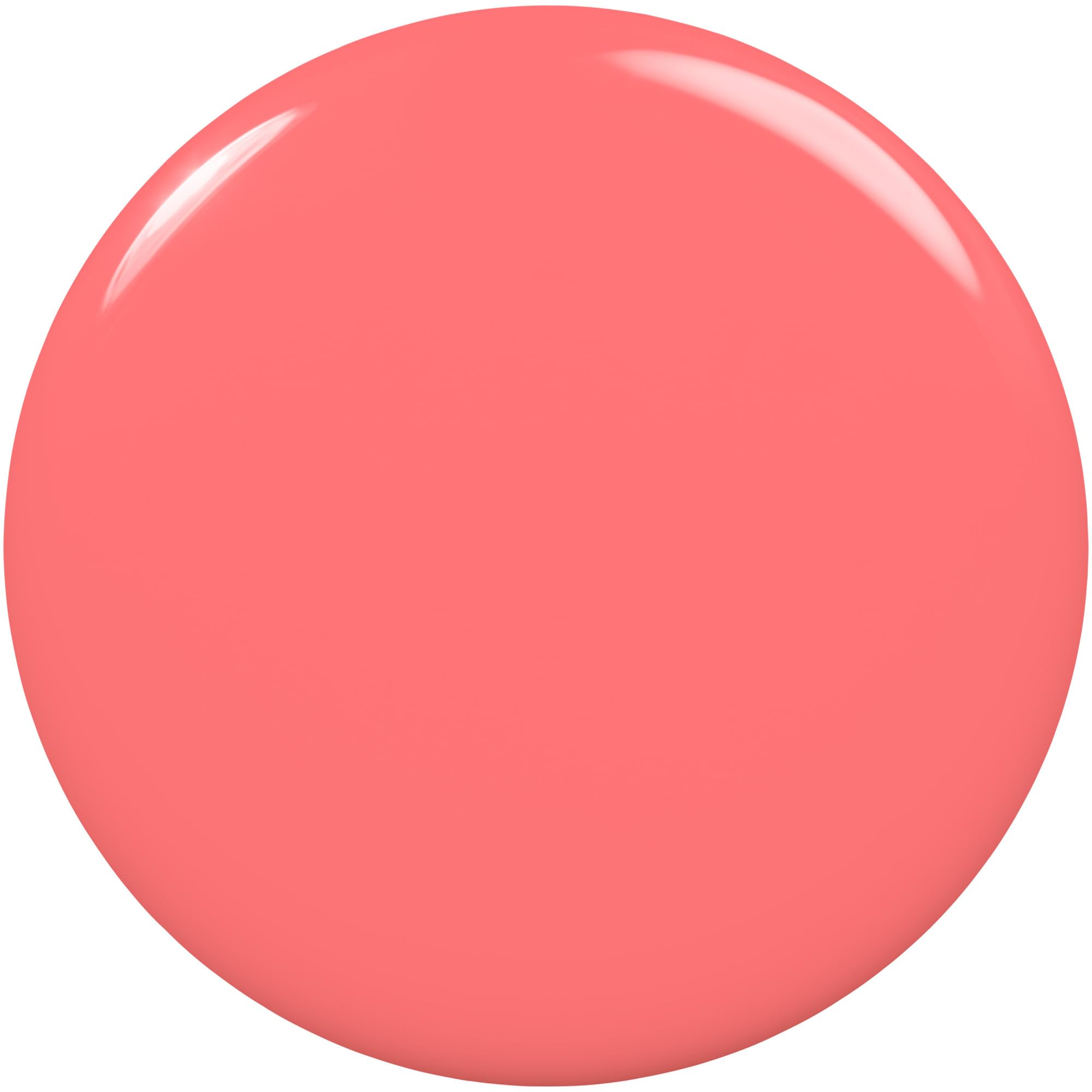 essie Peach Side Babe brush glide demonstrates smooth, streak-free application.