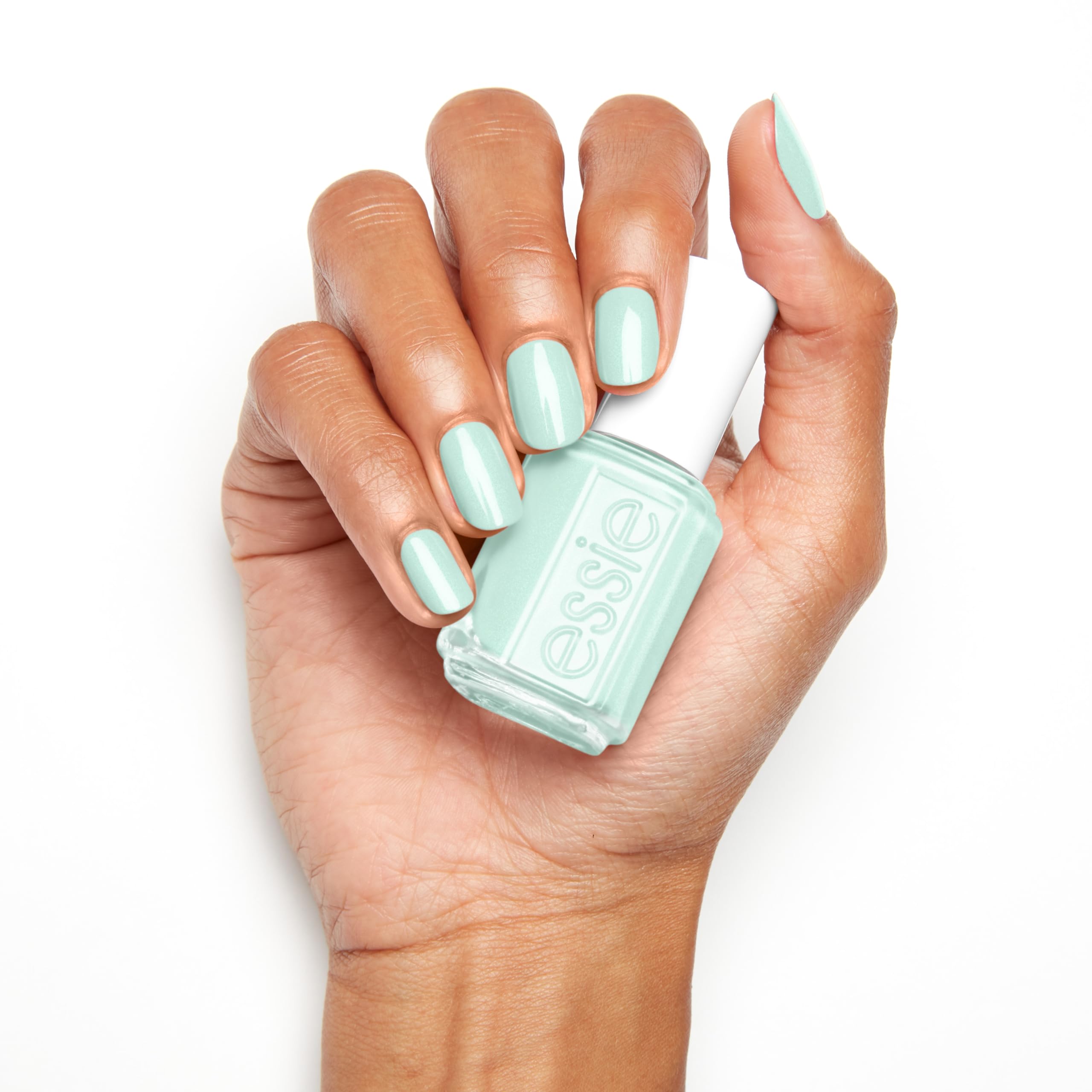 essie salon-quality finish on nails suggesting professional results at home