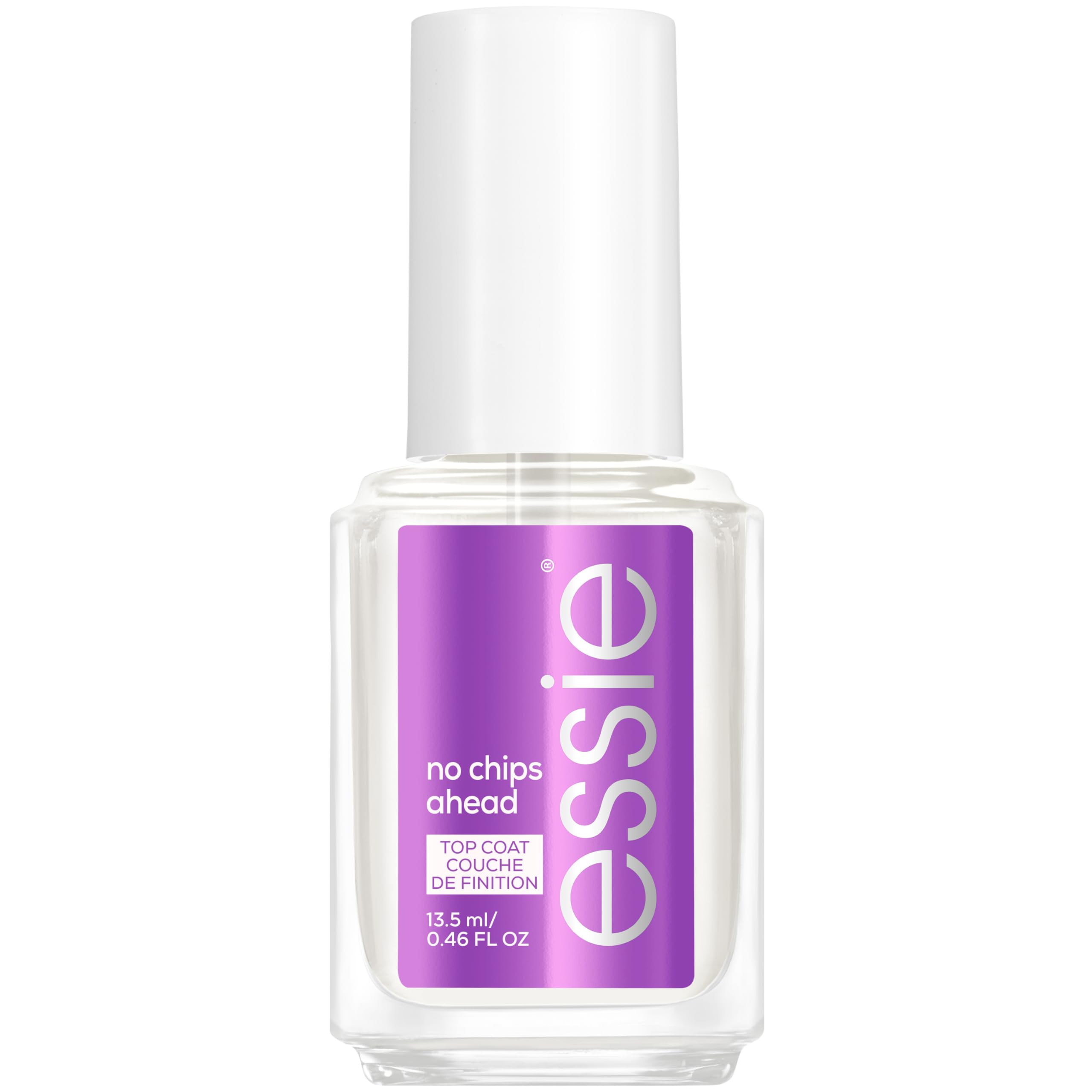 essie top coat delivering chip resistance and durable shine