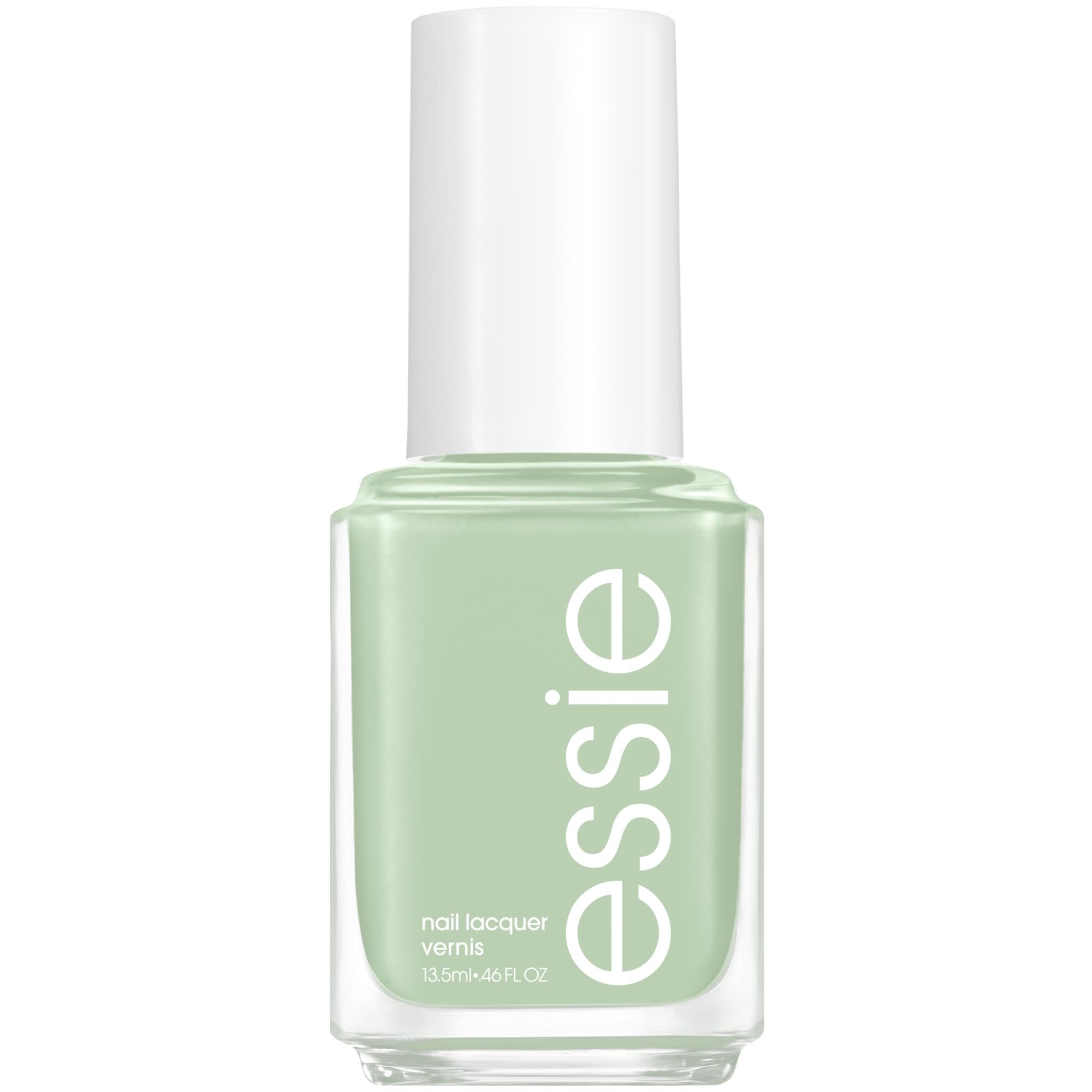 Essie Turquoise And Caicos glossy finish bottle for salon-quality manicure.