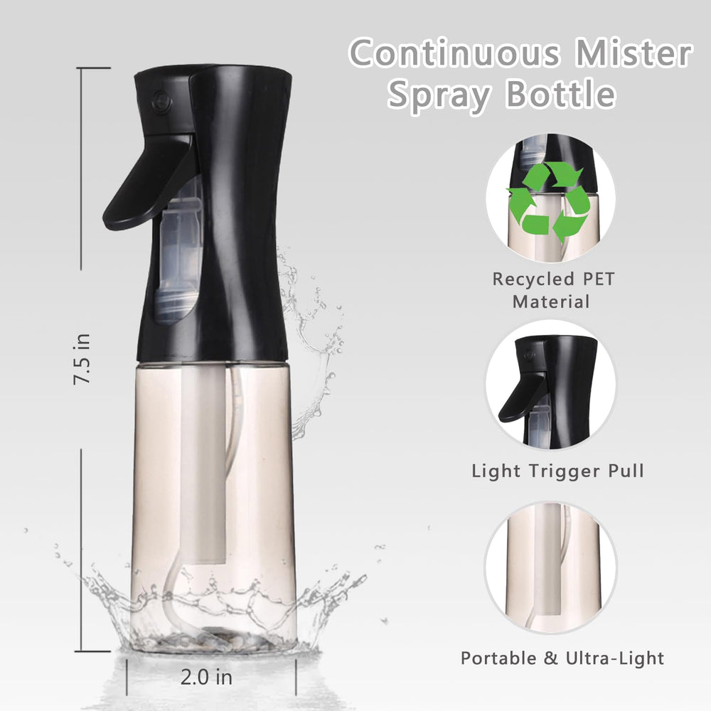 ESSKAM 200ml continuous spray bottles delivering even mist for styling