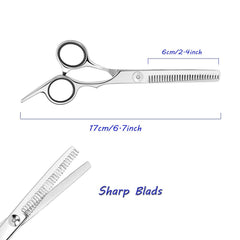Essoy thinning shears stainless steel blades provide durable, corrosion-resistant performance.