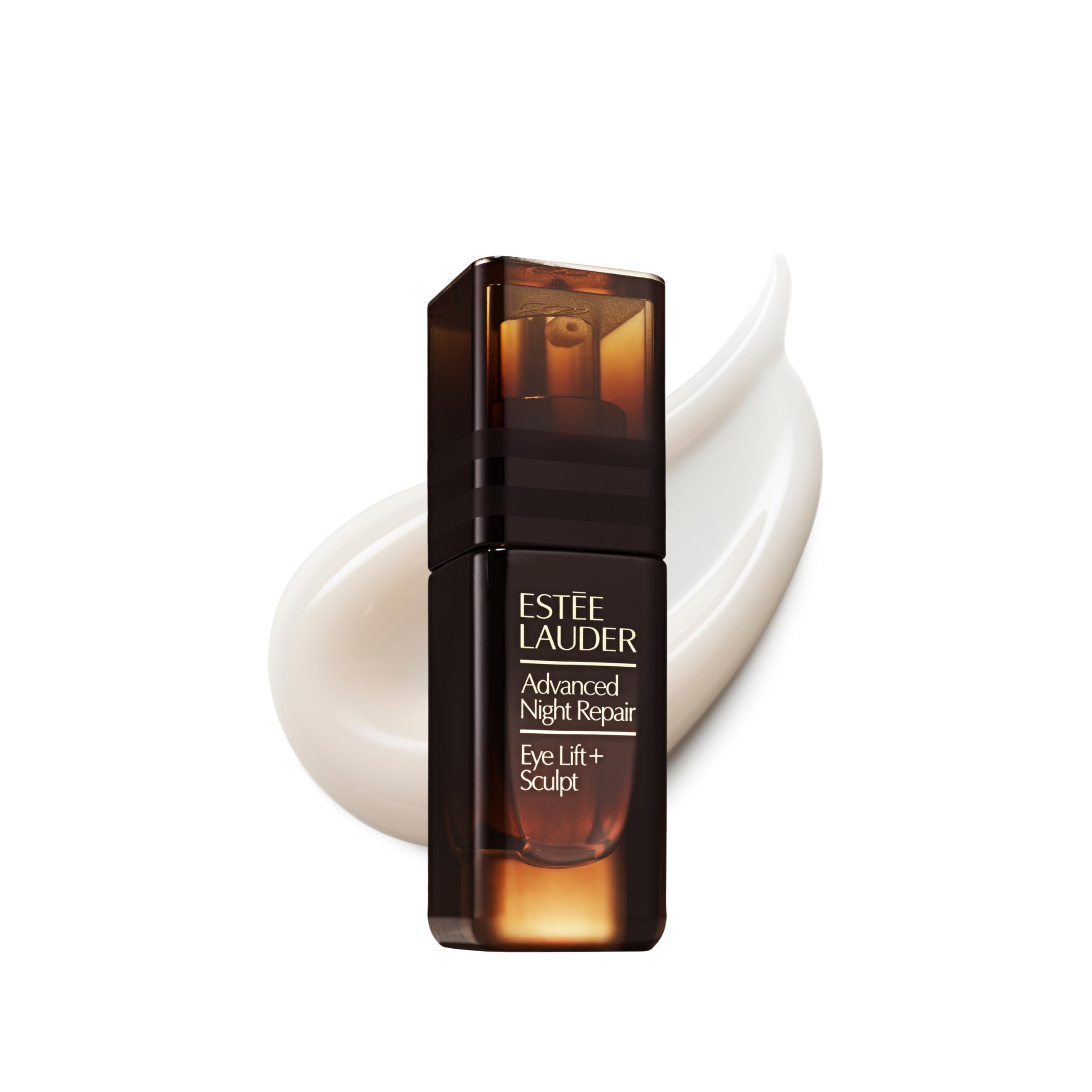 Estée Lauder Advanced Night Repair Eye Lift bottle shows 2HA Volume Filler for plump eyelids.