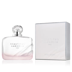 Estée Lauder Beautiful Magnolia L'Eau amber and cedarwood base for warm, enduring scent.