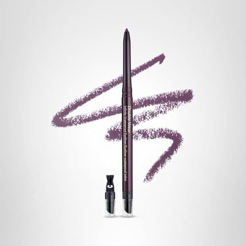 Estée Lauder Double Wear eyeliner pencil in Deep Plum offers rich pigment and versatility.