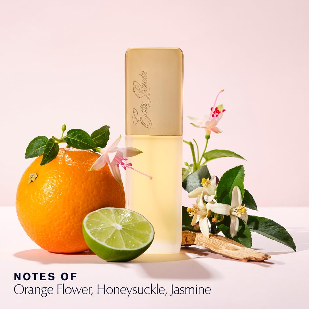 Estée Lauder Eau de Private Collection honeysuckle jasmine closeup for daytime floral freshness.