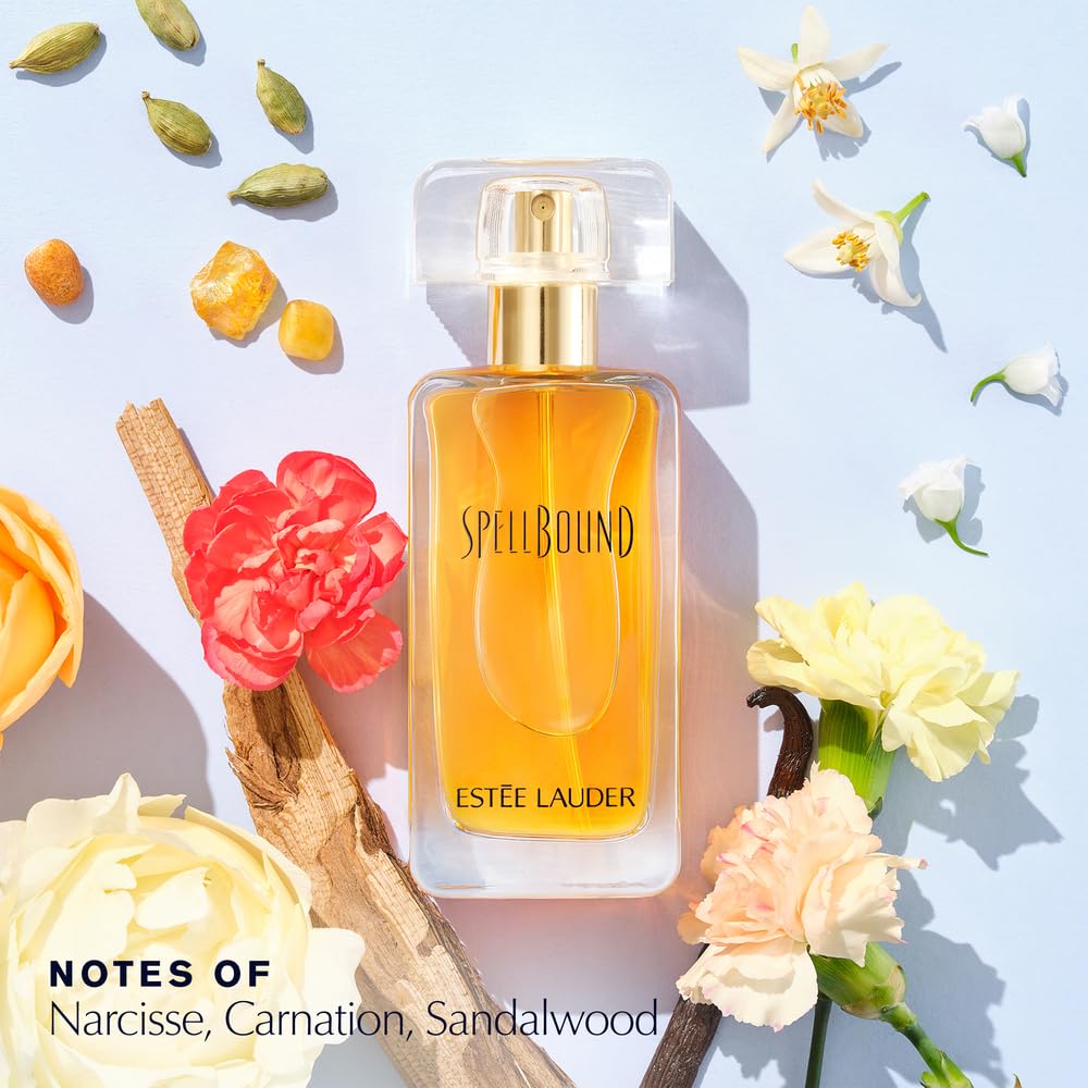 Estée Lauder SpellBound reveals rose notes for romantic, feminine aura.