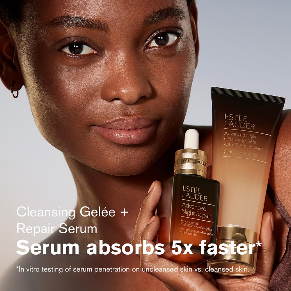 Gelee cleanser in hand forming airy foam for a refreshing cleanse