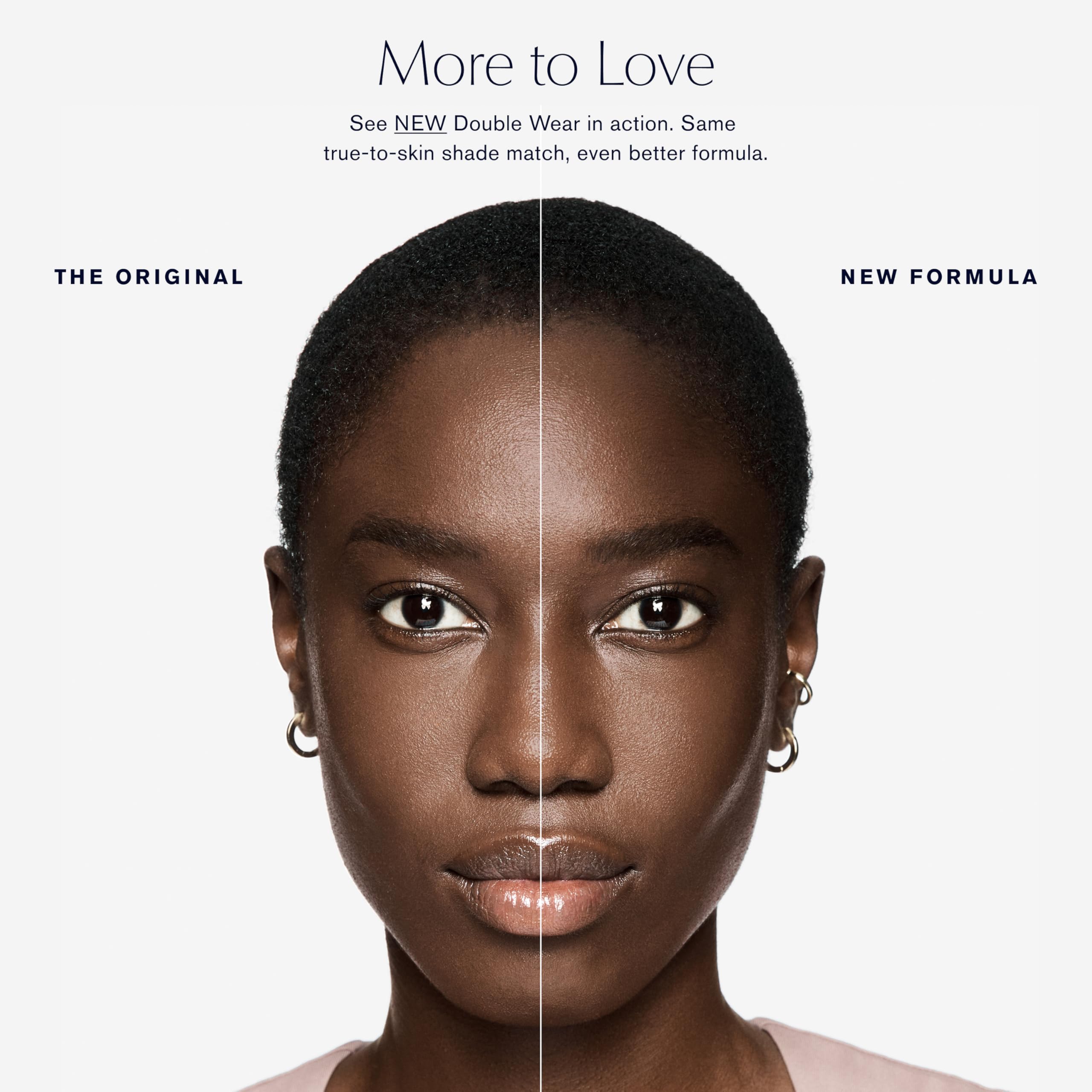 Estée Lauder Double Wear application swatch demonstrates easy, even application.