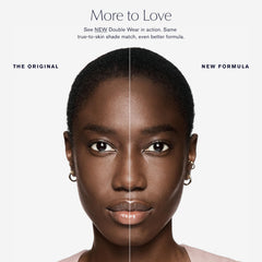 Estée Lauder Double Wear application swatch demonstrates easy, even application.
