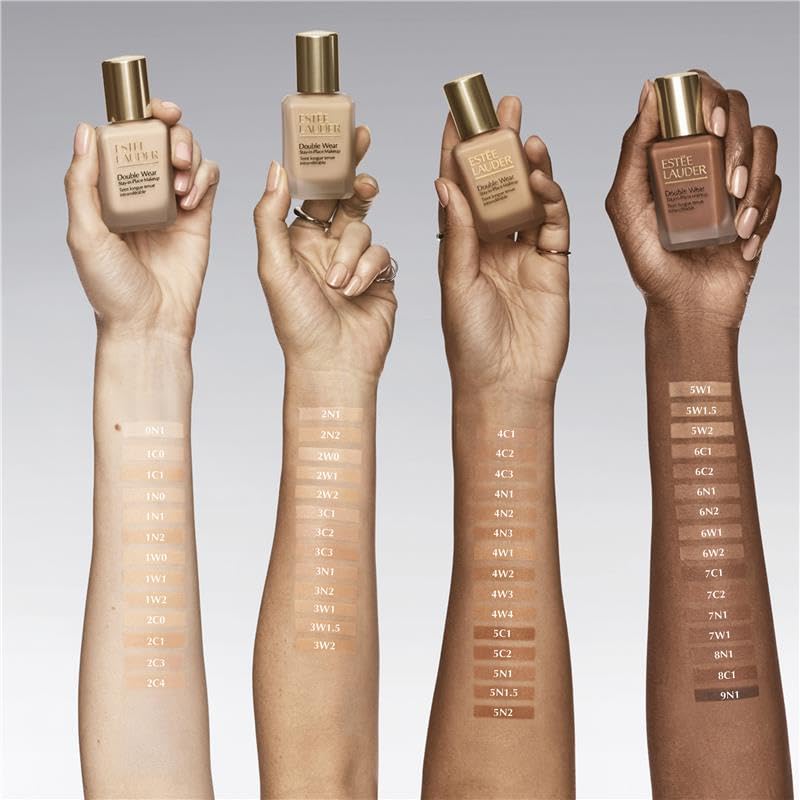 Estée Lauder Double Wear bottle in hand for daily wear.