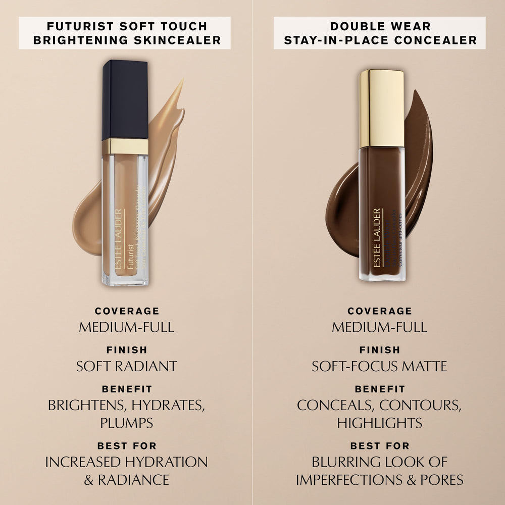 Estée Lauder Double Wear Concealer delivers a soft matte finish for a natural look.
