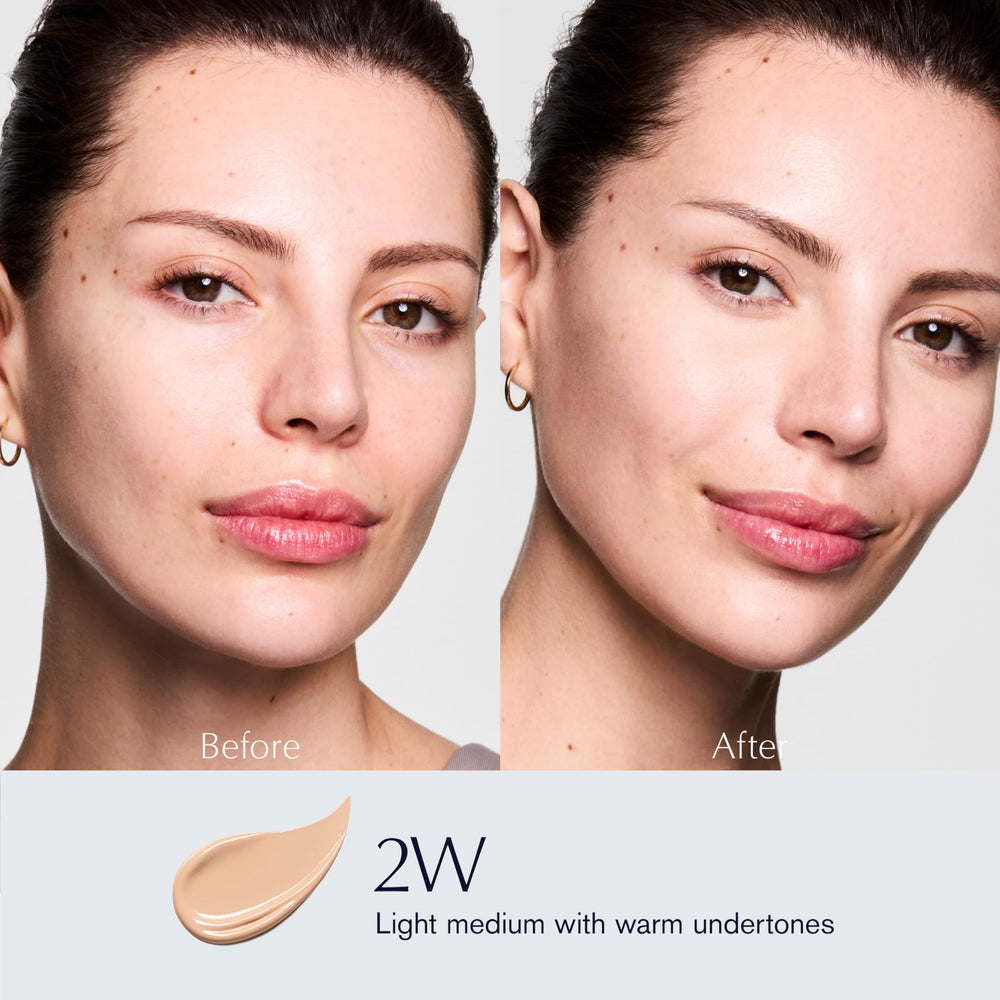 Estee Lauder Double Wear concealer texture swirl highlighting featherweight, hydrating feel