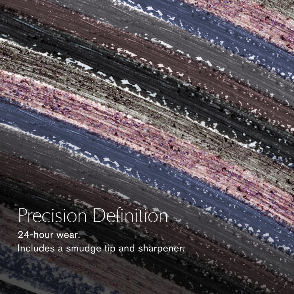 Estée Lauder Double Wear Eyeliner Espresso swatches demonstrating rich, long-lasting color.