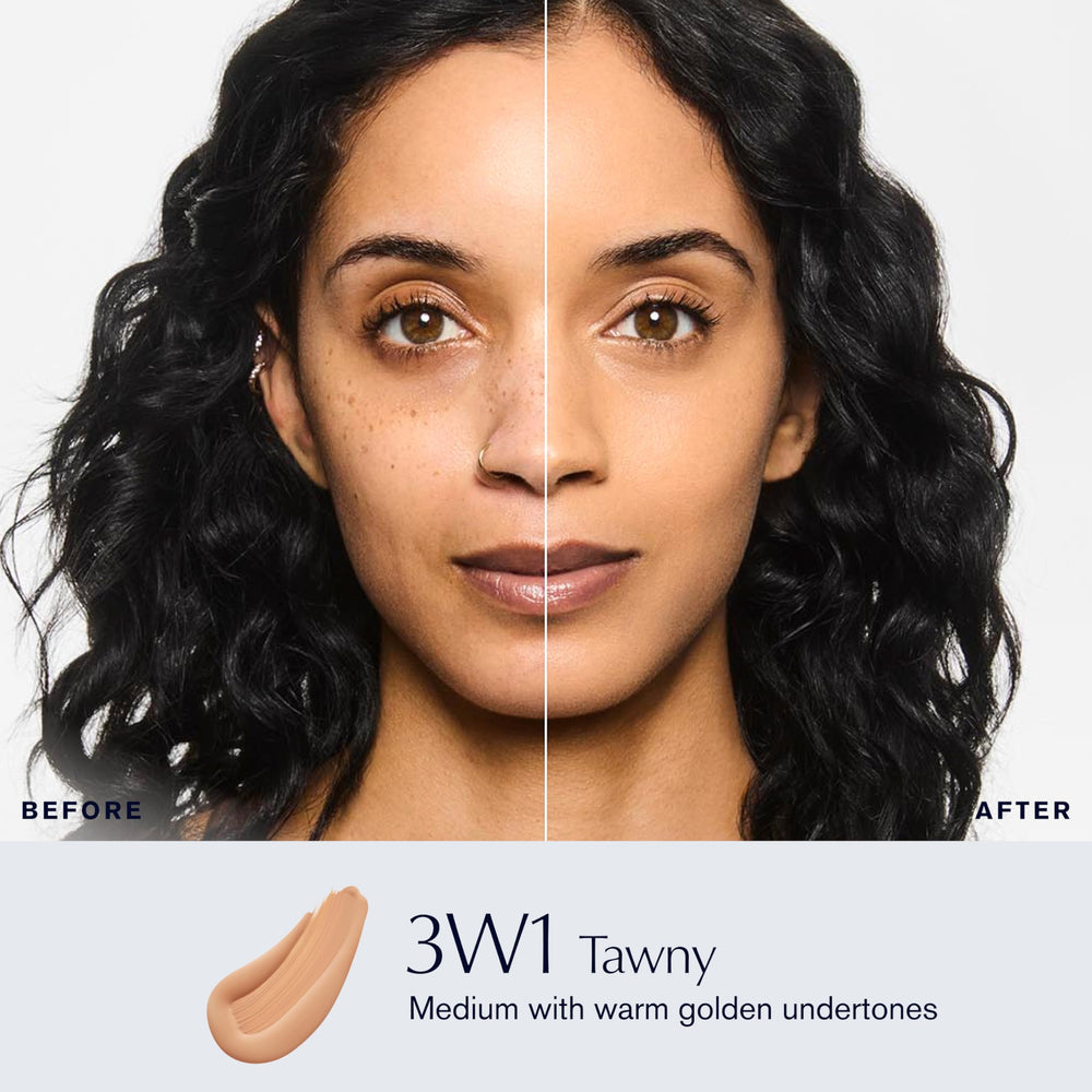 Estée Lauder Double Wear texture swirl demonstrates buildable coverage.