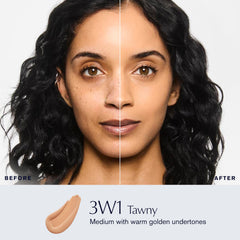 Estée Lauder Double Wear texture swirl demonstrates buildable coverage.