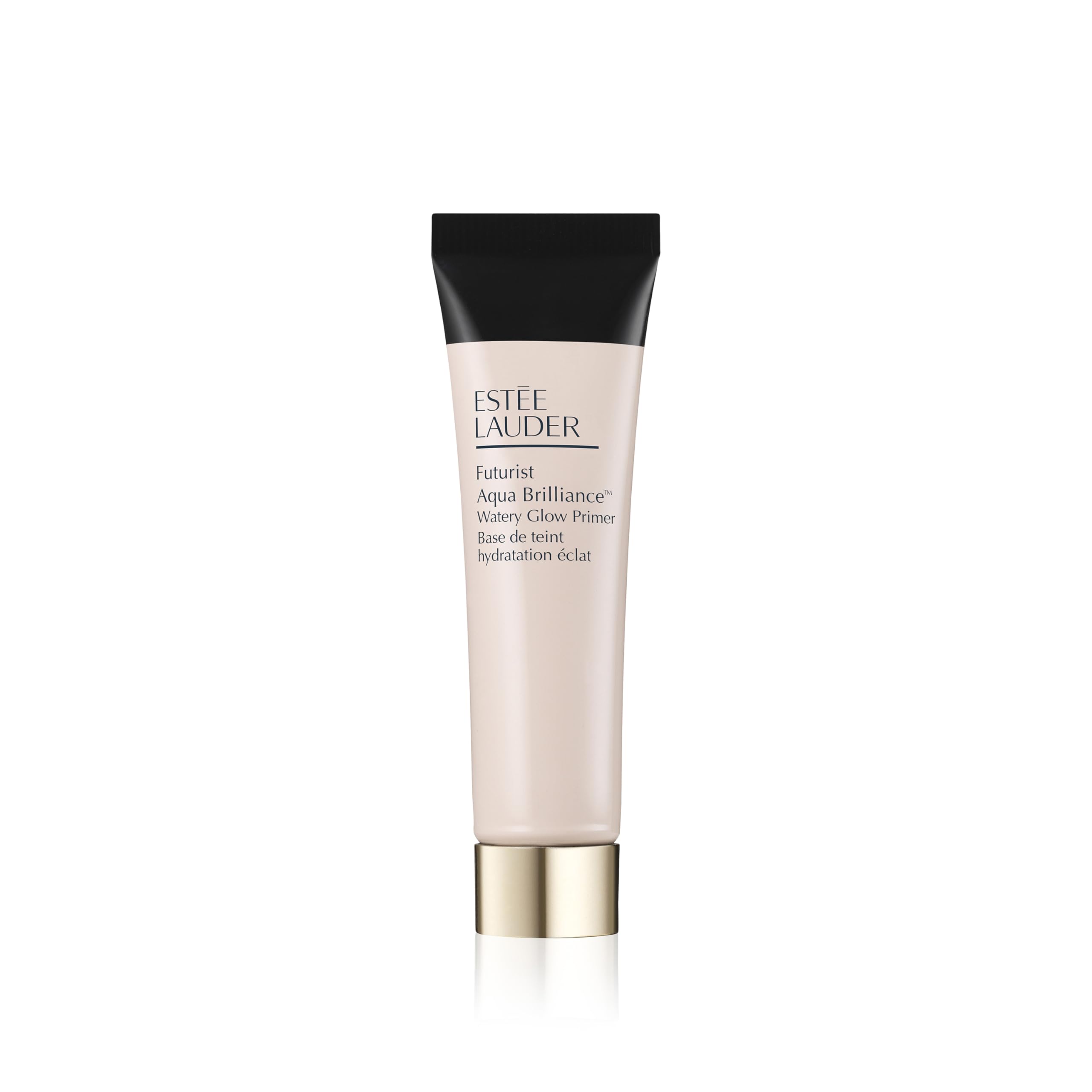 Estee Lauder Futurist Aqua Brilliance primer con burbujas de agua para piel suave y uniforme.