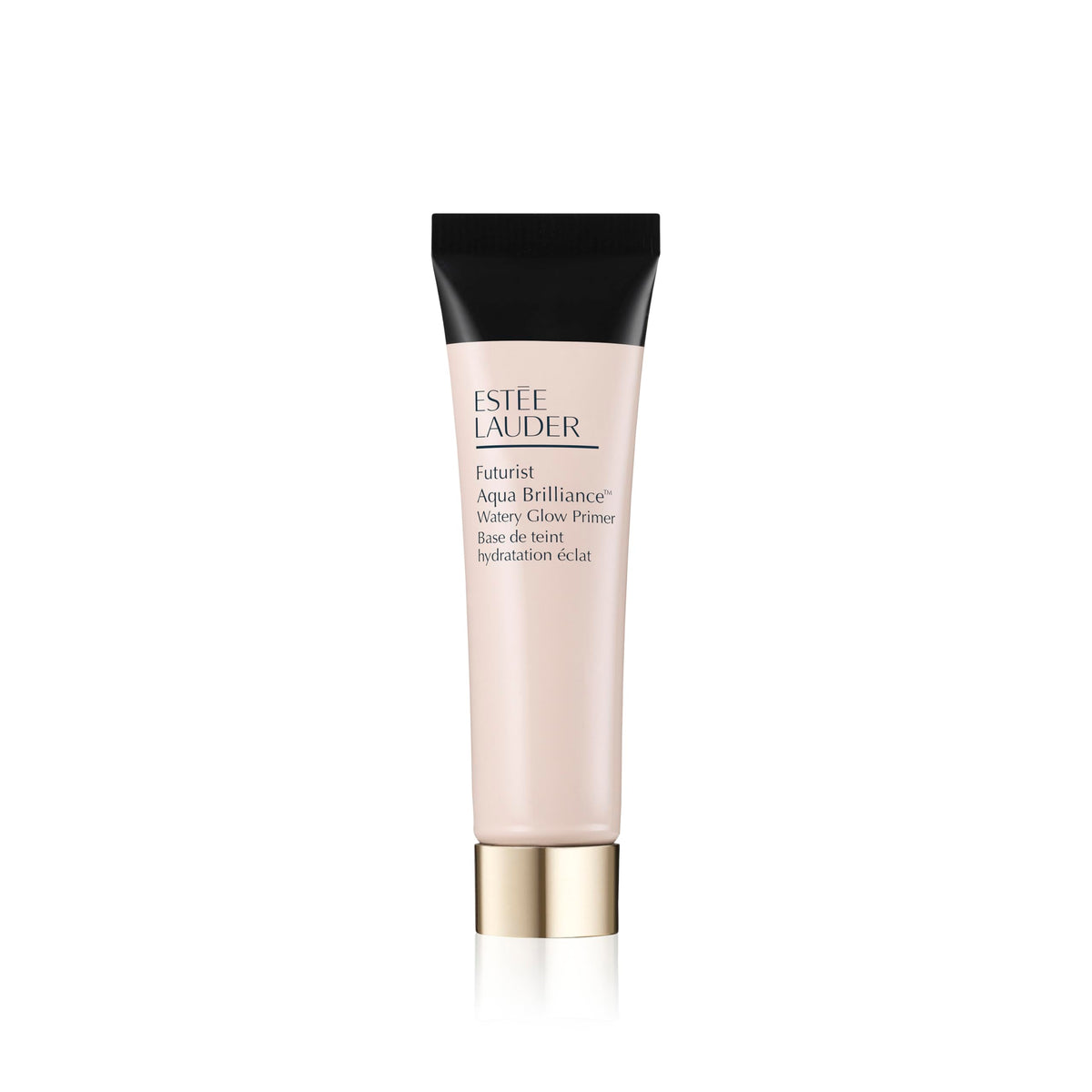 Estee Lauder Futurist Aqua Brilliance primer con burbujas de agua para piel suave y uniforme.