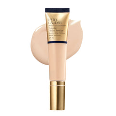 Estée Lauder Futurist Hydra Rescue bottle shows breathable foundation for a 12-hour glow