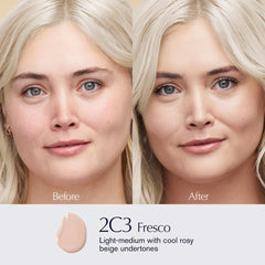 Estee Lauder Futurist Hydra Rescue texture swirl showing light, buildable coverage.