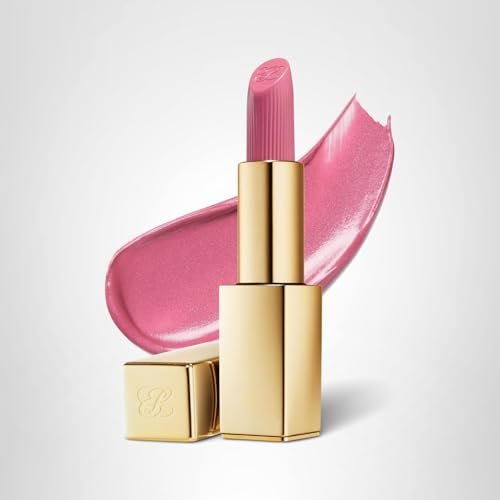 Wear test of Estée Lauder Pure Color Hi-Lustre Lipstick on lips
