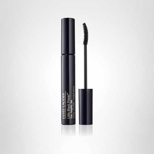 Estée Lauder Little Black Primer Tint finished look with mascara hold.