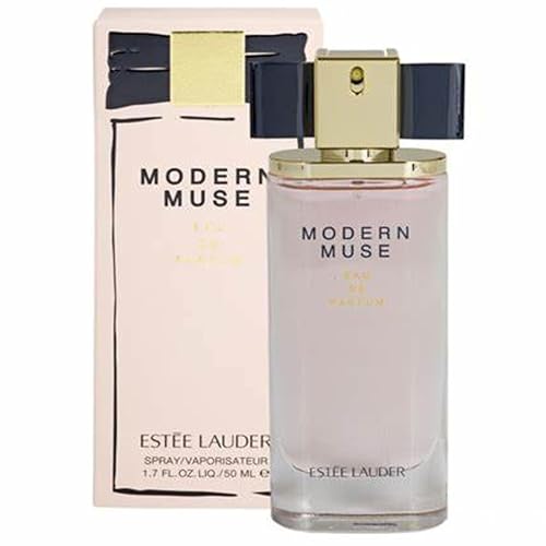 Estée Lauder Modern Muse atomizer closeup, precise spray ideal for evening wear.
