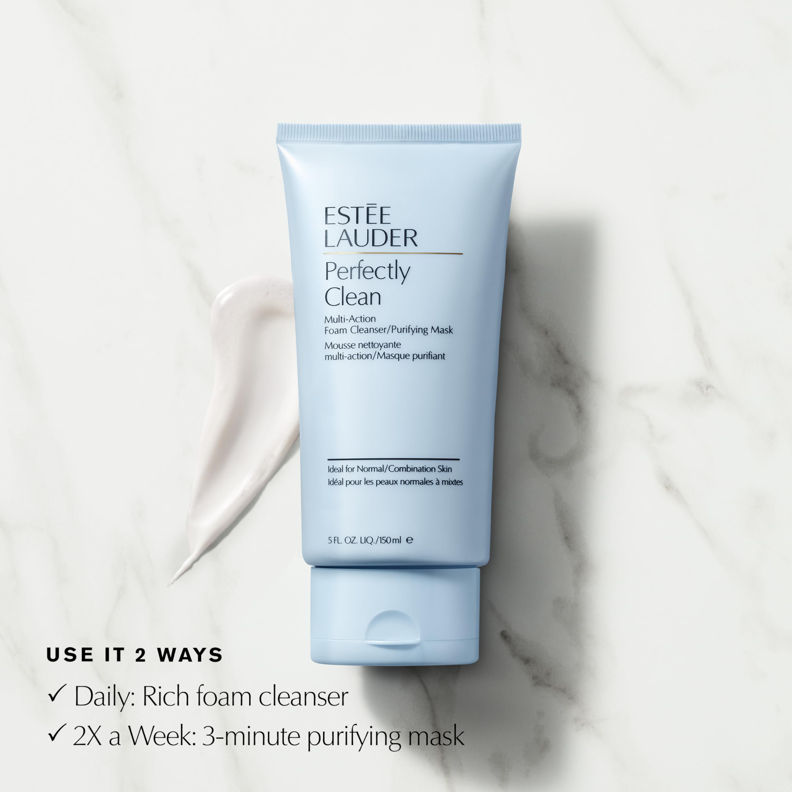 Estée Lauder Perfectly Clean unclogs pores for a cleaner complexion.