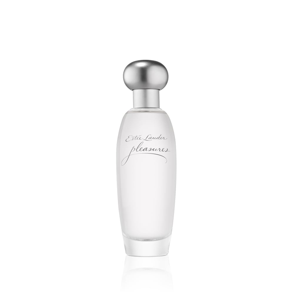 Estée Lauder Pleasures bottle featuring lilies, ideal for fresh daytime wear.
